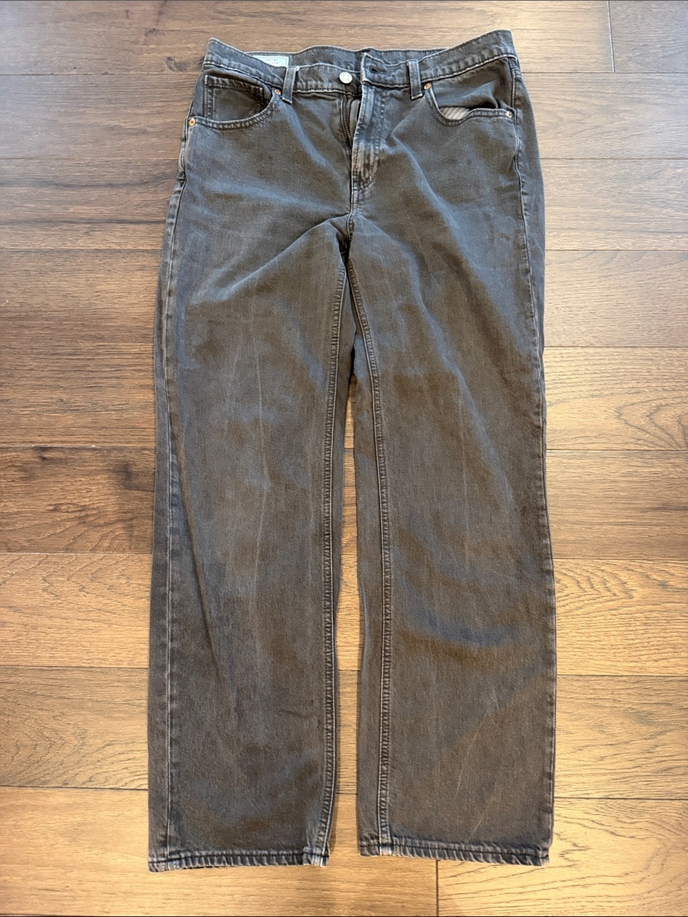 GAP '90s Loose Mis-Rise Black/Gray Jeans Denim Size 28/6 - C76-001